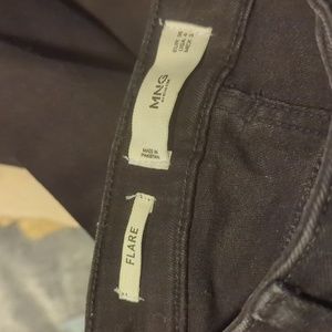 NEW Size 4 mango black flare jeans